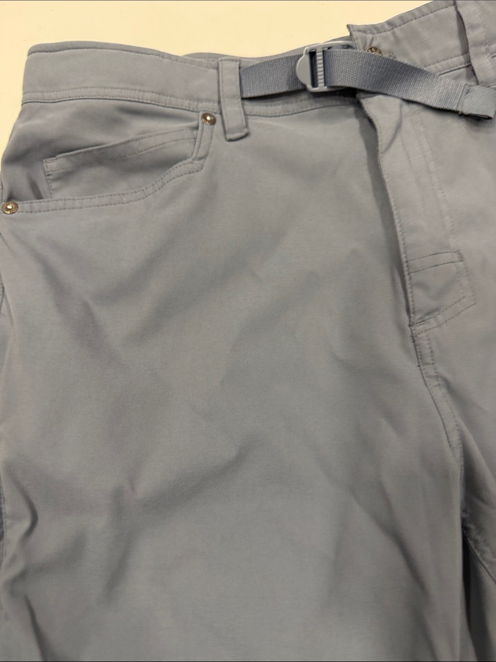 Gerry Men's Gray Hybrid Shorts with Integrated Belt - Picture 2 of 13
